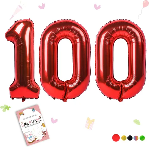 Miniatura 137 de Globos de números de 40 pulgadas del 0 al 9 dorados grandes del número 0, globos digitales para suministros de decoración de celebración de fiesta