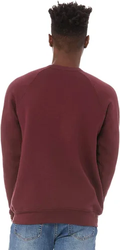 Miniatura 60 de Bella Canvas Sudadera de forro polar de esponja con cuello redondo (3901), Gris oscuro (Dark Grey Marble Fleck), M
