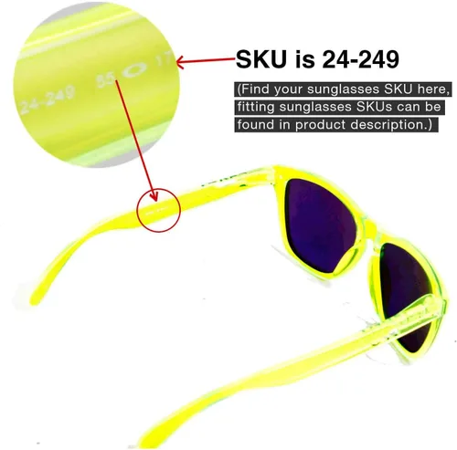 Miniatura 4 de Walleva - Lentes de repuesto para gafas de sol Oakley Frogskins, 11 opciones disponibles