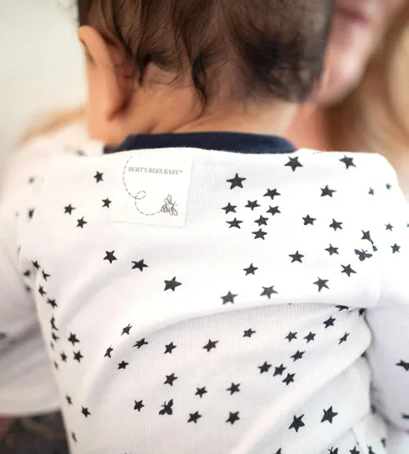 Miniatura 4 de Burt's Bees Baby Pijama para bebé, con cremallera frontal, antideslizante, unisex, algodón orgánico