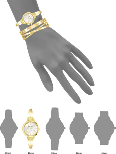 Miniatura 30 de Anne Klein AK/2245 - Juego de reloj de pulsera con detalles de cristal prémium para mujer