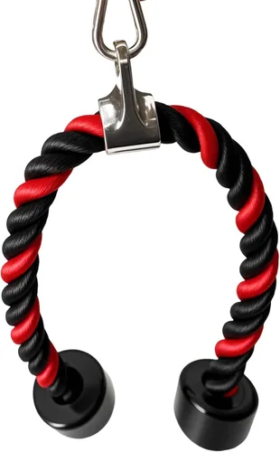 Miniatura 8 de Accesorios de cable de cuerda de tríceps pesados, accesorios de máquina de cable para gimnasio en casa, cuerda de tríceps de nailon para accesorios
