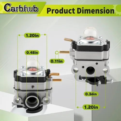 Miniatura 5 de Carbhub TBP6160 TB4BP TB4BPEC 753-05676A Carburador para Troy-Bilt TB4BP (41AR4BPG966) TBP6160 TB4BPEC Soplador de Mochila 753-05676A Carburador