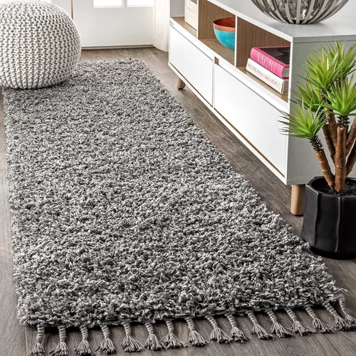 Miniatura 15 de JONATHAN Y Mercer Shag - Alfombra de felpa con borlas color crema para interiores, 3 x 5 pies, contemporánea, moderna, fácil de limpiar, para sala