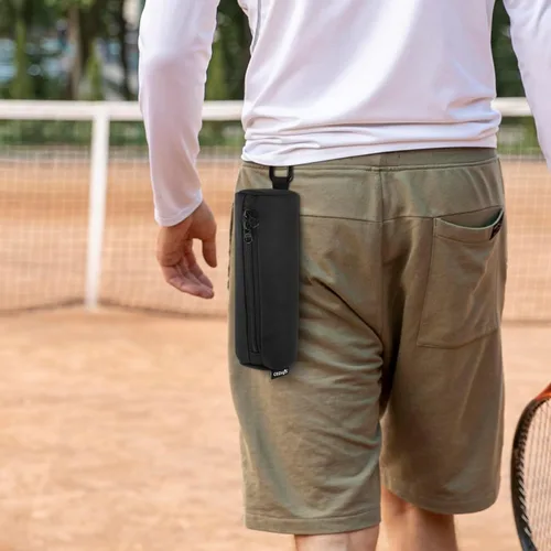 Miniatura 7 de Cosmos Soporte para pelotas de pickleball, bolsa de almacenamiento portátil con gancho, bolsa de accesorios de viaje con capacidad para 3 bolas