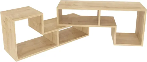 Miniatura 5 de Decorotika Cubicco - Soporte modular para TV (2 piezas) con estantes abiertos