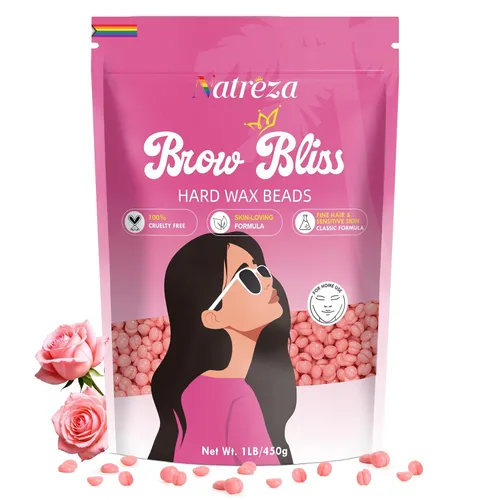 Miniatura 15 de Perlas de cera para depilación - 1 libra de cera dura natural de manzanilla para todo tipo de piel y cabello, perlas a granel para calentadores