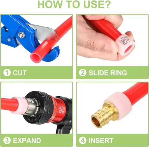 Miniatura 6 de Paquete de 2 adaptadores Pex-A hembra, 1 pulgada hembra NPT a 1 pulgada PEX-A latón expansión PEX-A accesorios PEX-A, latón sin plomo NSF/ANSI 61