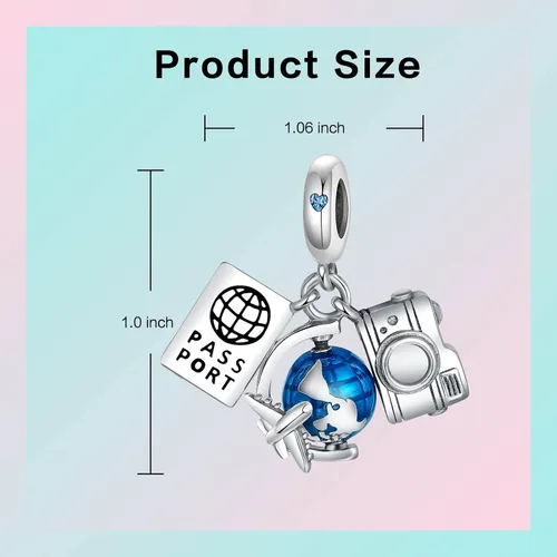 Miniatura 96 de LUXILLA Abalorio de plata de ley 925 para madre, hija, abuela, para familia, amor, madre, hija, abuela, para pulseras, collares, dijes, abalorios