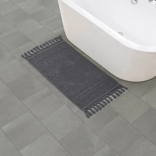 Miniatura 68 de French Connection Nellore Alfombras de Baño, Tapetes de Baño Tejidos y con Cuentas, Tapetes de Baño Duraderos y Gruesos para Baño y Alfombras