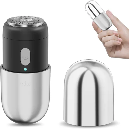 Miniatura 7 de Mini afeitadora eléctrica, maquinilla de afeitar eléctrica portátil para hombres y mujeres, mini afeitadoras recargables USB-C, maquinillas