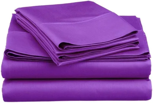 Miniatura 7 de LaxLinen Sábanas Aqua Solid Full, 1 sábana bajera de bolsillo extra profundo para colchones de 18 a 24 pulgadas, calidad egipcia elástica, 600 hilos