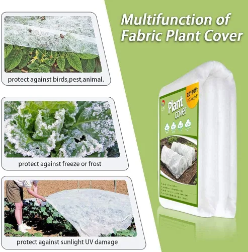 Miniatura 3 de SUNPRO Cubiertas para plantas, protección contra congelación, 10 pies x 30 pies, 1.0 oz/yd², cubierta flotante reutilizable para filas, mantas