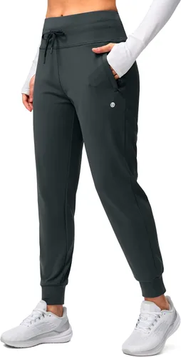 Miniatura 41 de G Gradual Pantalones deportivos con forro polar para mujer, de cintura alta, resistentes al agua, térmicos, para invierno, correr, senderismo