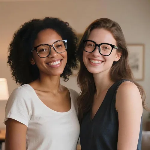 Miniatura 4 de Lentes de lectura para mujer, estilo Oprah, cuadrados, con bloqueo de luz azul y bisagra de resorte, anteojos cuadrados para computadora