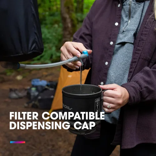 Miniatura 4 de HydraPak Pioneer - Sistema plegable de almacenamiento y dispensación de agua, sin BPA y PVC, bolsa de hidratación para acampar