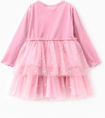 Miniatura 2 de Disney Vestido de tul de manga larga para bebé de princesa, disfraz de fiesta de cumpleaños