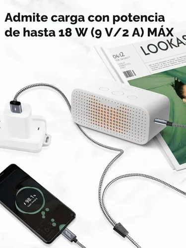 Miniatura 4 de CableCreation USB C a 3.5mm Cable de Audio con Cable de Carga USB, Cable Auxiliar para Coche, Tipo C a Jack Auxiliar para Auriculares, Estéreo