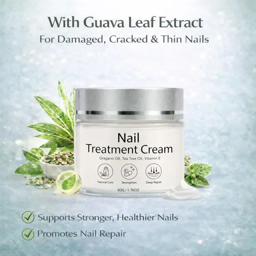 Miniatura 4 de Crema de tratamiento de uñas, crema reparadora de uñas para uñas dañadas, agrietadas, delgadas, con aceite de árbol de té, aceite de orégano