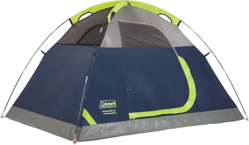 Miniatura 2 de Tienda de campaña Coleman Sundome con toldo contra lluvia, juego de tiendas para 2/3/4/6 personas, se monta en 10 minutos, refugio a prueba de clima