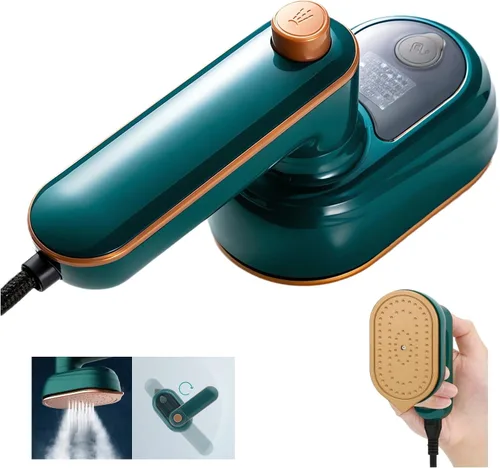 Plancha de vapor portátil – Mini plancha de vapor de viaje 2023, máquina de planchar en seco y húmedo, vaporizador para tamaño de ropa, plancha de