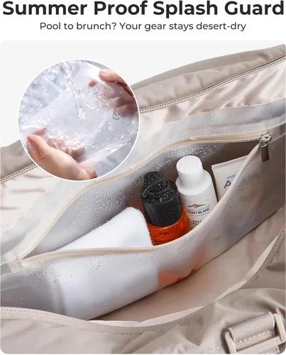 Miniatura 7 de BAGSMART Reiki - Bolsa de gimnasio para mujer, bolsa cruzada mediana para esterilla de yoga con bolsillo para artículos húmedos y secos, bolsa