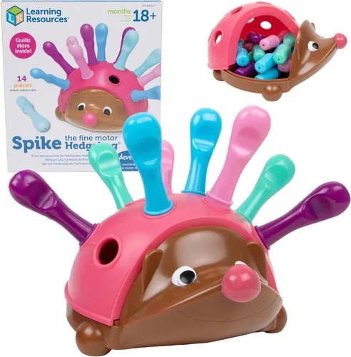 Miniatura 11 de Learning Resources Spike The Fine Motor Hedgehog - Juguetes Montessori para niños pequeños, forma de apilamiento, regalos para niños y niñas