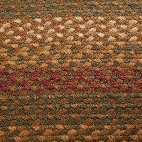 Miniatura 7 de VHC Brands Tea Cabin - Alfombra rústica ovalada de yute verde, antideslizante, 36 x 60 pulgadas