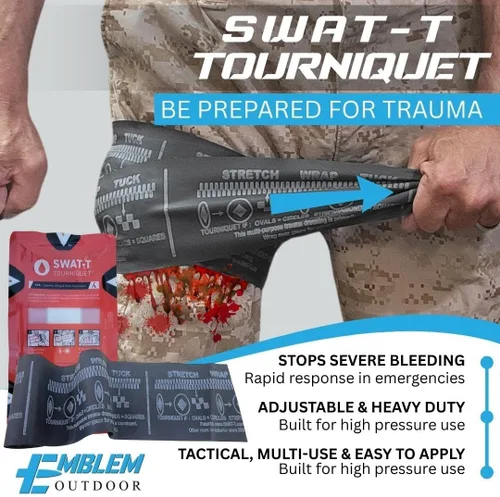 Miniatura 4 de Kit de primeros auxilios de supervivencia de 242 piezas con torniquete SWAT-T fabricado en EE. UU. Kit de trauma de emergencia IFAK Equipo