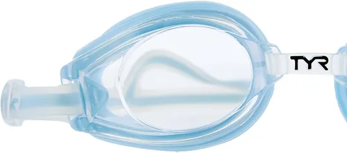 Miniatura 2 de TYR Femme T-72 Petite - Gafas de natación de perfil bajo antivaho para caras pequeñas, protección UV, ajuste ajustable Transparente/Azul