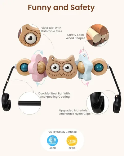 Miniatura 4 de TinlyFinly Mecedora de Juguete para Bebé Compatible con Mecedora Baby Bjorn, Accesorio de Juego para Mecedora, Ajuste Firme y Seguro, Muy Divertido