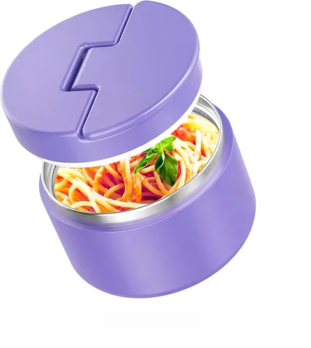 Miniatura 9 de Termo de sopa de 12 onzas para comida caliente para niños, tarro de comida aislado al vacío, termo de sopa sin torsiones para comida caliente