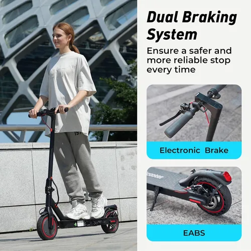 Miniatura 3 de iScooter Scooter eléctrico para adultos y niños grandes, velocidad máxima de 19 Mph, rango máximo de 18 millas, scooter E plegable y ligero
