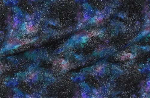 Miniatura 4 de Spoonflower Tela – Galaxia Espacio Profundo Estrellas Cielo Noche Nubes Acuarela Impreso en Tela de Gasa Cuarto Grasa – Costura Ropa de Moda