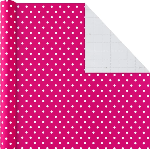 Miniatura 5 de Hallmark Paquete de papel de regalo para todas las ocasiones con líneas de corte en el reverso (paquete de 6; 180 pies cuadrados total) sólidos