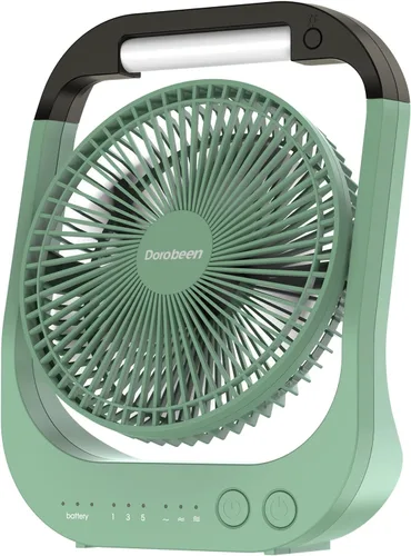Miniatura 7 de Ventilador con batería recargable, ventilador de escritorio personal de 20000 mAh, ventilador de mesa USB portátil, ventilador de escritorio