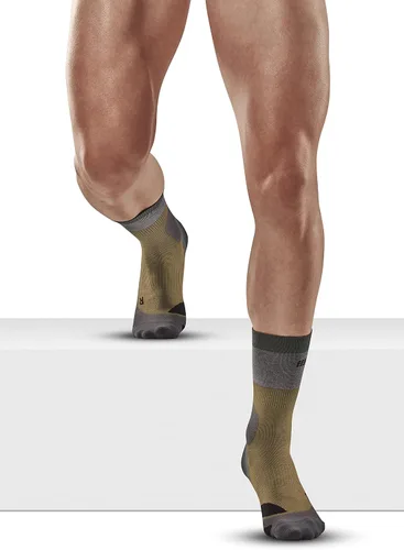 Miniatura 3 de CEP Men's Crew Cut Light Merino Wool Hiking Socks - Lightweight Ankle Outdoor Compression Socks