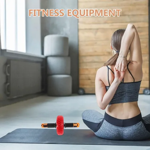 Miniatura 7 de Luxshiny Rueda de rodillo abdominal con potente mecanismo de resorte para entrenamiento de fuerza central, entrenador multifuncional para esculpir