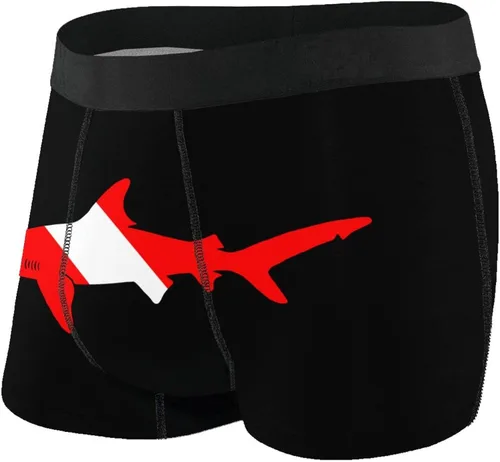 Calzoncillos tipo bóxer para hombre Shark Diver Scuba Soft Underpants Stretch Boxer Trunk con bolsa S-XXL