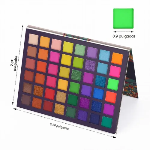 Miniatura 6 de UCANBE EXOTIC FLAVORS - Paleta de maquillaje de sombra de ojos de neón – 48 colores de alta pigmentación – Juego de regalo de paleta de maquillaje