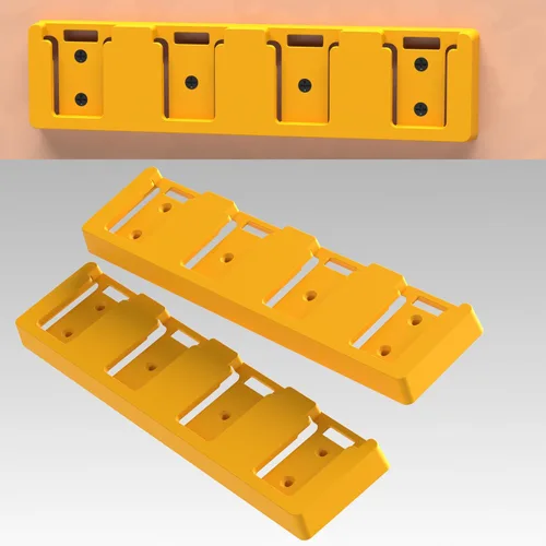 Miniatura 4 de Soporte de batería compatible con soporte de batería DeWalt 20V, montaje de 4 ranuras a granel, herramienta de garaje, herramientas para Dewalt 20v