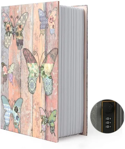 Miniatura 8 de Caja fuerte de almacenamiento con libro de distracción de tamaño pequeño, Caja fuerte secreta de diccionario con cerradura de combinación