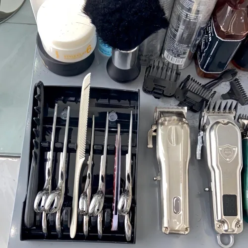 Miniatura 4 de Tujuna Estante profesional para peluquería, tijeras de peluquería, bandeja de almacenamiento, bandeja de almacenamiento de tijeras de ABS disponible