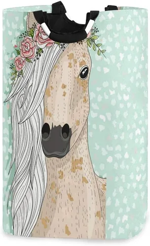 Miniatura 12 de senya Cesta de almacenamiento grande de ciervos con flechas de flores, organizador plegable, cesta de lavandería para guardería, ropa, juguetes