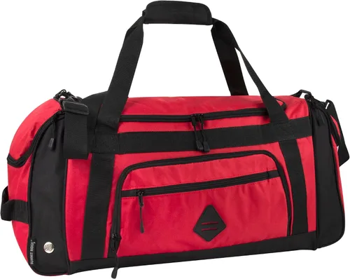 Bolsa de viaje grande con compartimento para zapatos, correa para el hombro para gimnasio, hombres, mujeres con bolsillo húmedo (24 pulgadas, 50