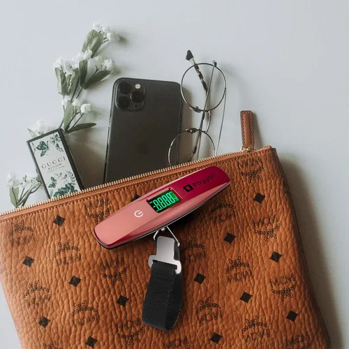 Miniatura 7 de Báscula digital portátil para maleta, báscula colgante, báscula de pesaje de equipaje con luz de fondo y función de tara, capacidad de 110