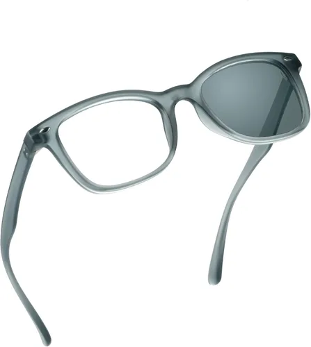 Miniatura 14 de YEIN Lentes de bloqueo de luz azul, lentes de sol grises fotocromáticos, antifatiga ocular, lentes de lectura, lentes para mujeres/hombres, 01-1401