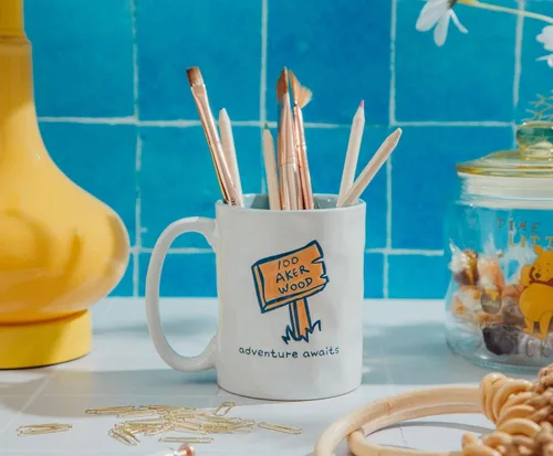Miniatura 6 de Winnie The Pooh - Taza de cerámica de Disney Adventure Awaits Pottery, taza de café para expreso, cacao, té, capacidad para 16 onzas