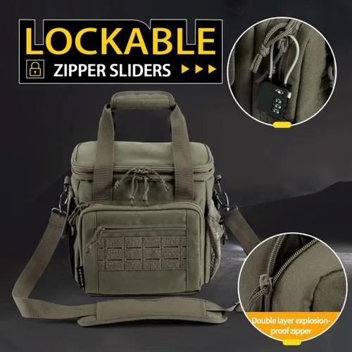 Miniatura 2 de Bolsa para el rango, estuche para pistola, bolsas de rango de estuche suave para pistolas y municiones con doble capa a prueba de explosiones