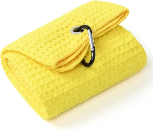 Miniatura 29 de Mile High Life Premium Waffle-Weave Golf Towel 16" X 24" Extra Absorbent & Quick-Dry Ultra-Soft Microfiber Carabiner Clip Multi